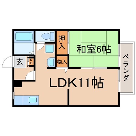 甲子園口駅 徒歩3分 1階の物件間取画像